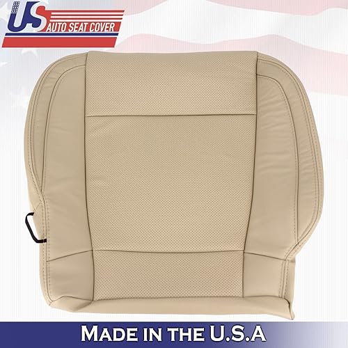 Miniatura 4 de U.S.AutoSeatCover 2015 para Ford F150 Lariat conductor pasajero inferior Perf cuero Seat Covers Tan