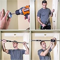 Vista 6 de JFIT Deluxe Multi Exercise Doorway Pull-Up Bar with Comfort Grips, 40-Inch