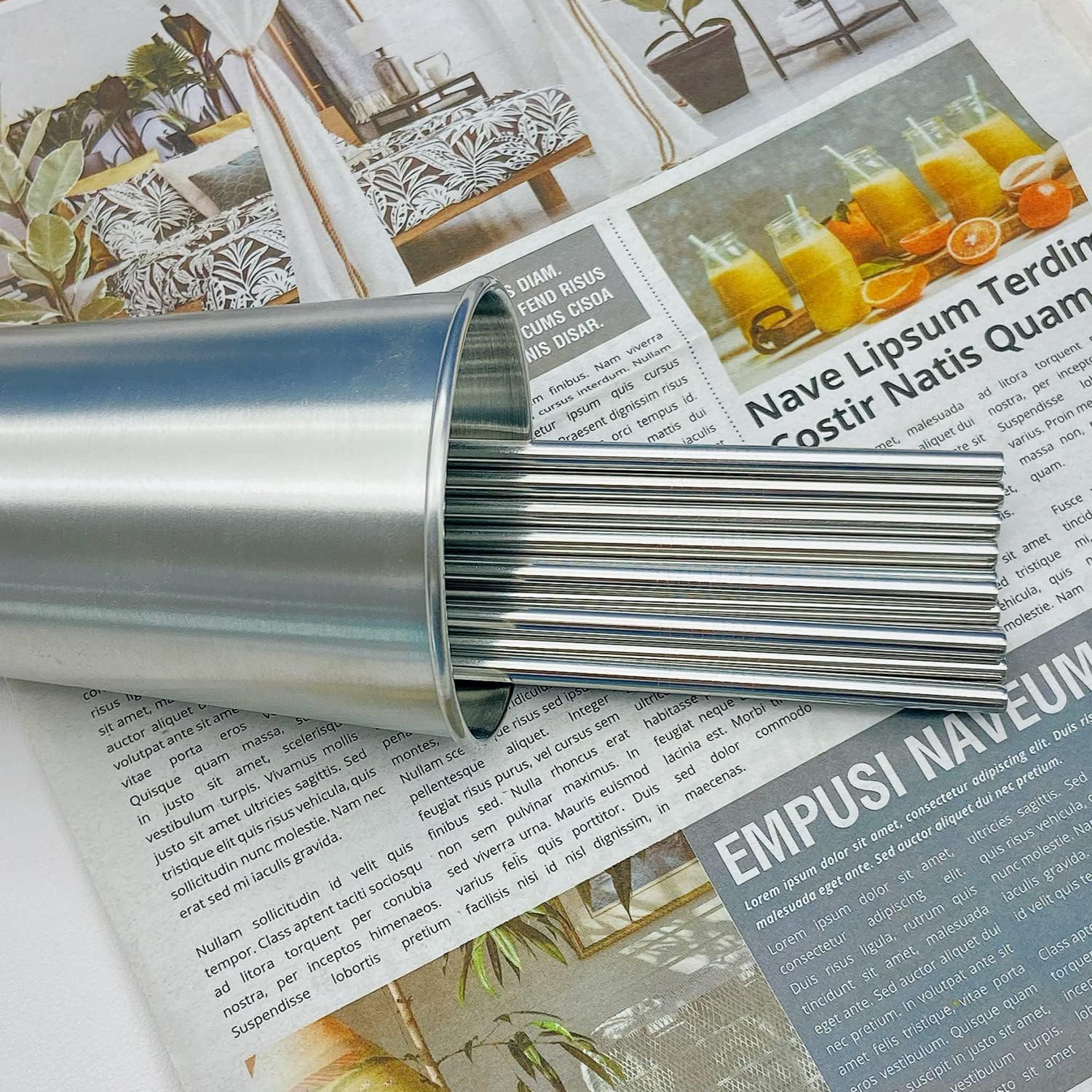 HUNCHA Metal Straws Stainless Steel Straws 10.5" Drinking Straws Reusable, Perfect for Cocktail, Cleaning Brush for 20/30 Oz Perfect for Yeti, Trail, Tumblers, Bars(1 Straight | 1 Brush) - Image 8 thumbnail