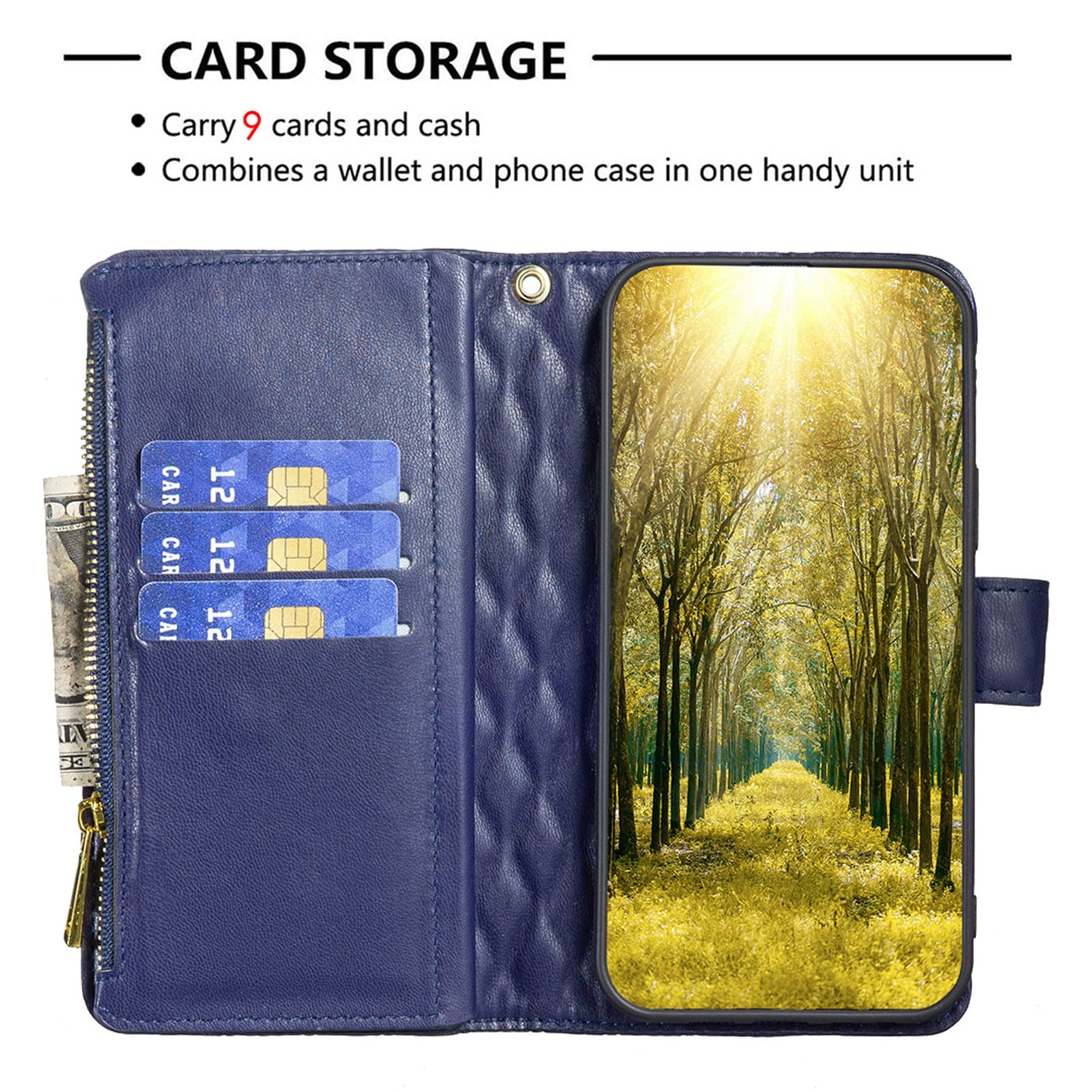 XD Designs Capas tipo carteira para iPhone 14/14Pro/14Pro Max/14