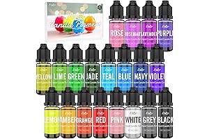 20 Vibrant Hues: Candle Dye Liquid Aroma Beads for Dazzling Candle Creations