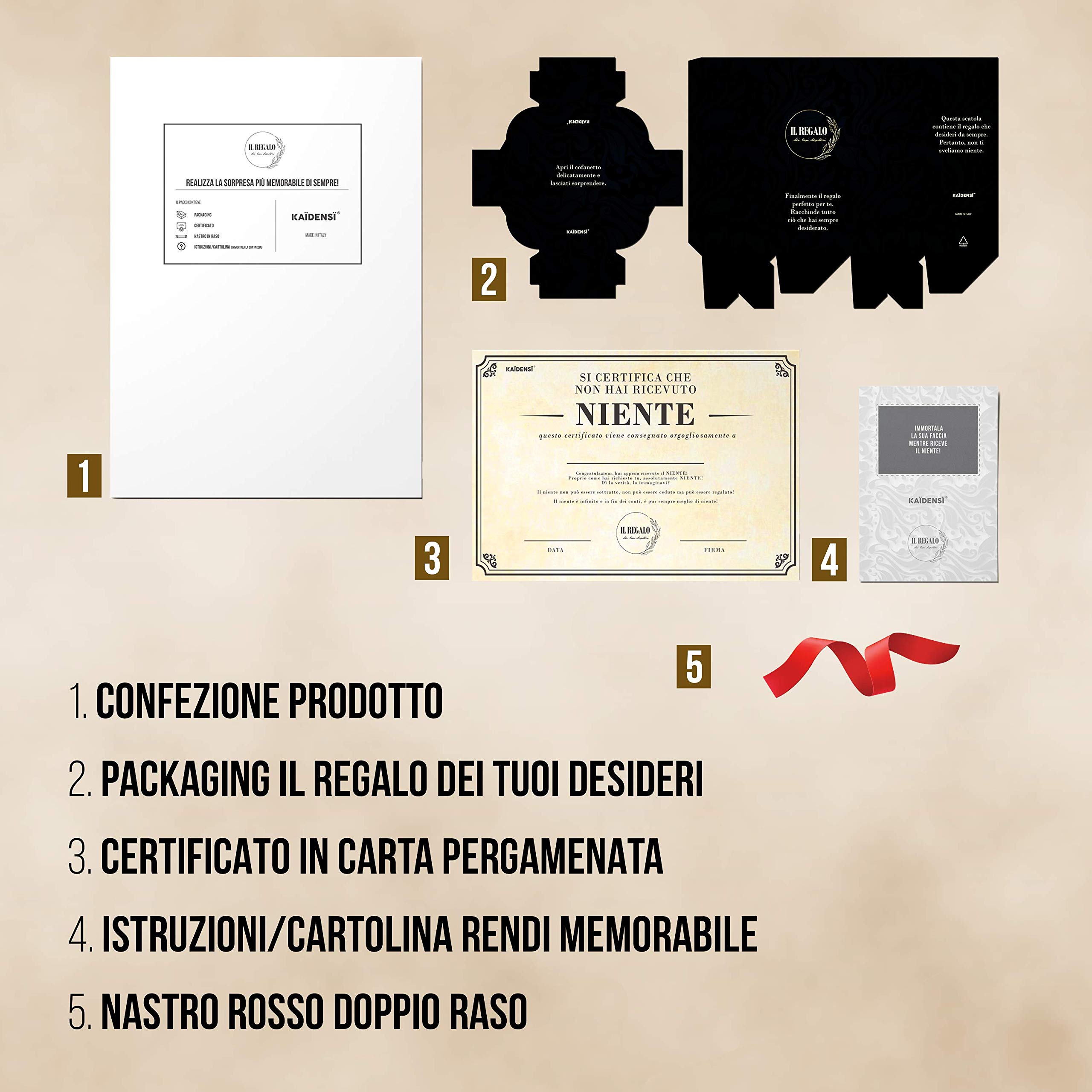 Idea Regalo Scherzo Originale Il Niente - Idee Regali Divertenti Scherzosi Originali - Gadget Compleanno Uomo Donna - Scherzi Laurea Originali