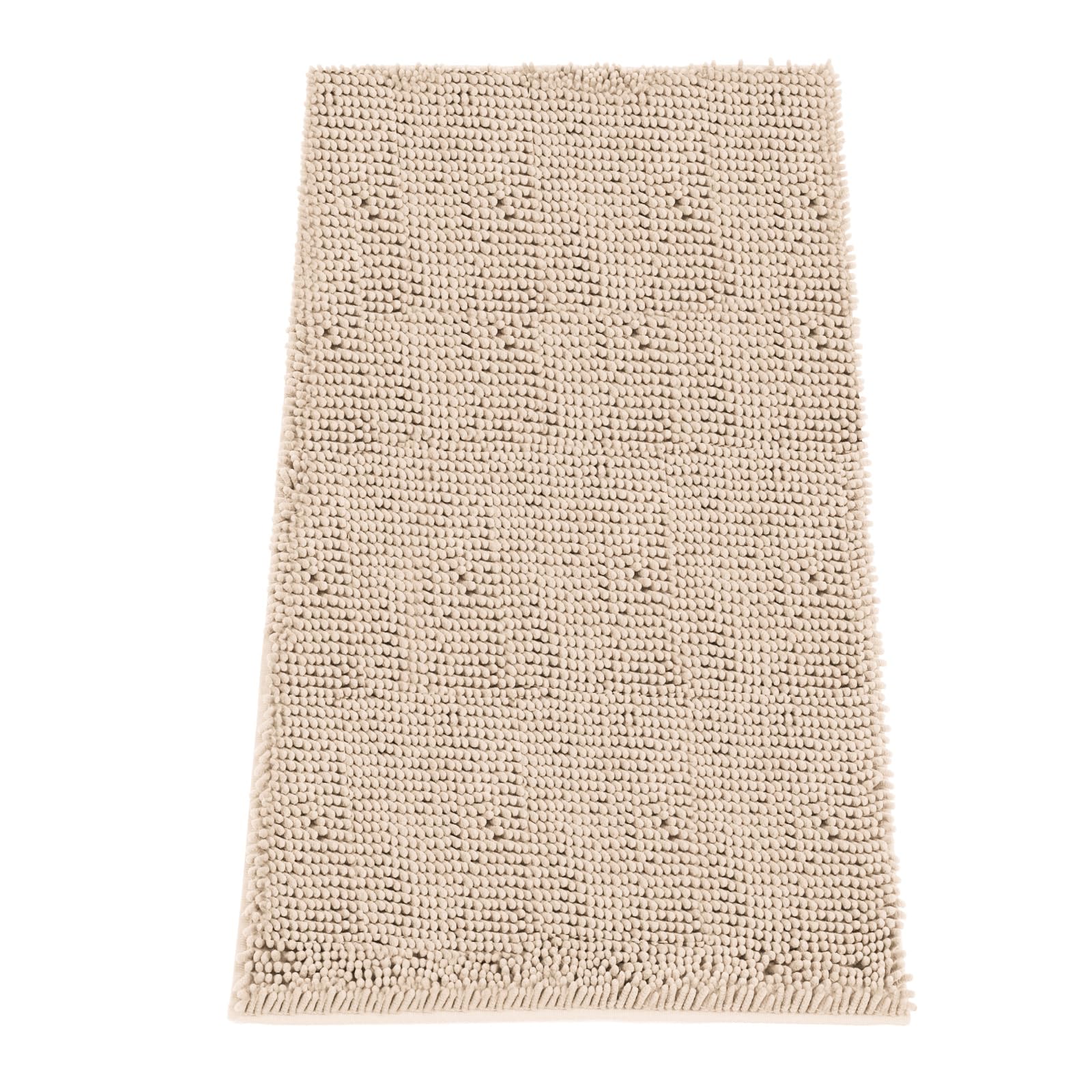 Absorbent Dog Door Mat for Muddy Paws, 72" x 36" Chenille Indoor Mats for Entryway, Trap Dirt Front Door Mat Indoor Entrance Washable Non Slip Soft Beige