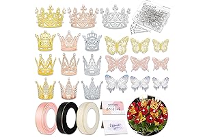153Pcs Premium Flower Bouquet Accessories & Crowns for Flower Bouquets