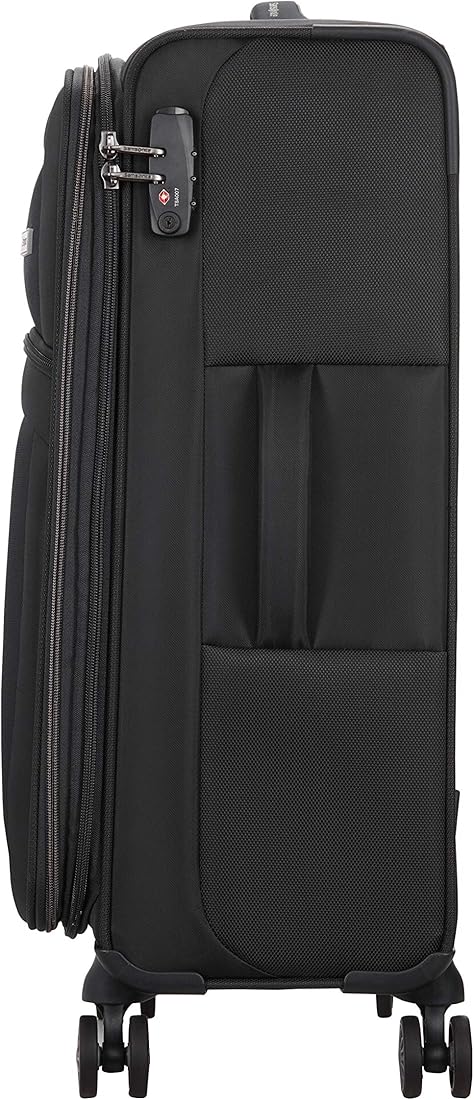 ソックシュナ SAMSONITE Zira Polyester 67 cms Black Softsided Check-in Luggage