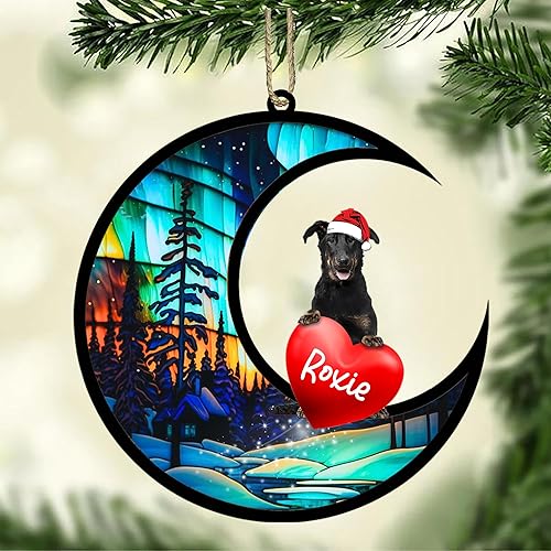 Miniatura 4 de Adorno de Navidad personalizado Beauceron, adorno de Beauceron con nombre, pérdida de mascotas, regalos para los amantes de los perros, pérdida de