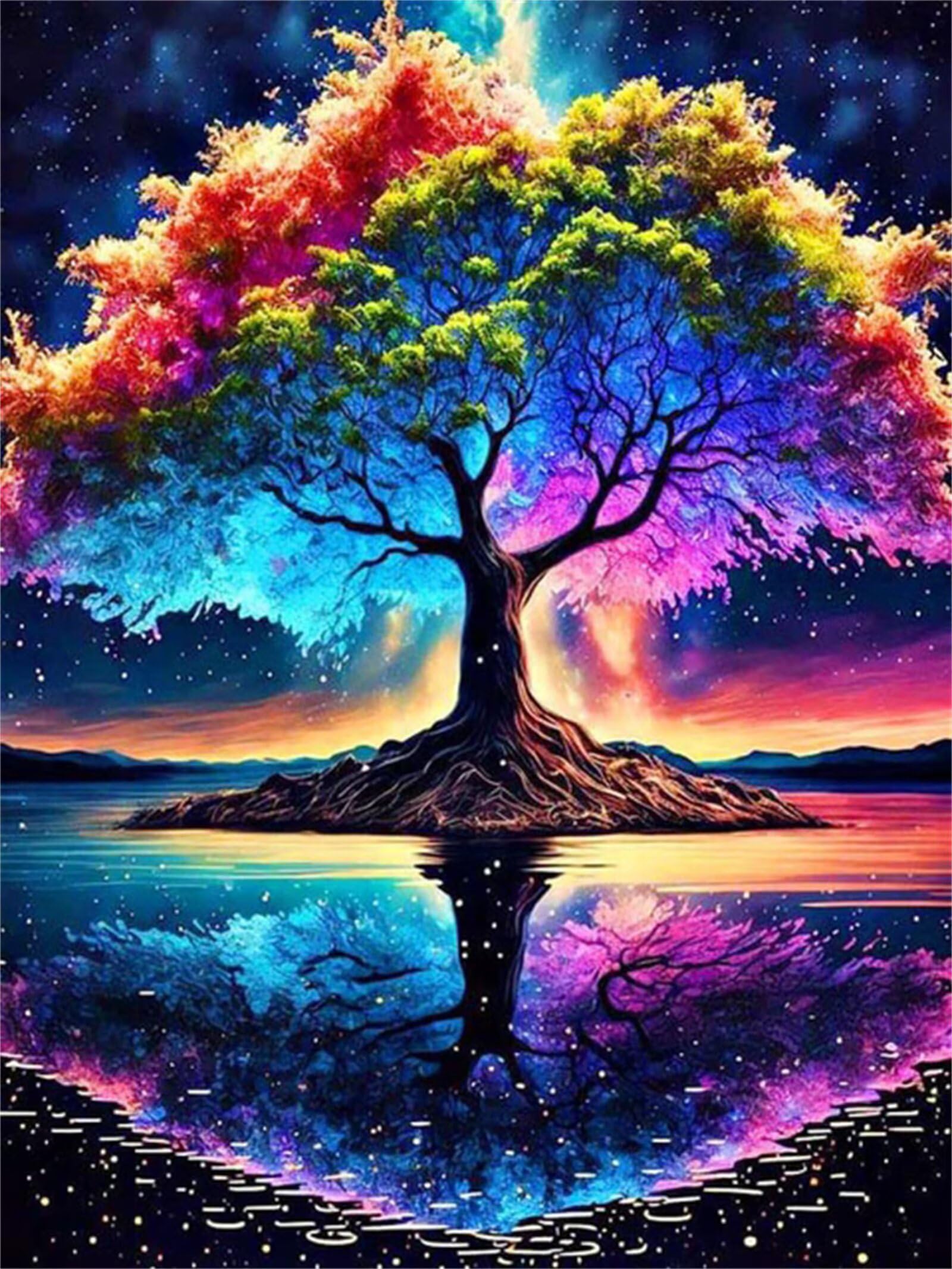 Puzzle Adulte 2000 Pièces Arbre de la Vie 100 x 70 cm Puzzles pour Adultes Jeu éducatif Défi Jouets 2000 pièces Puzzles pour Adultes pour Jeux d'activités Familiales