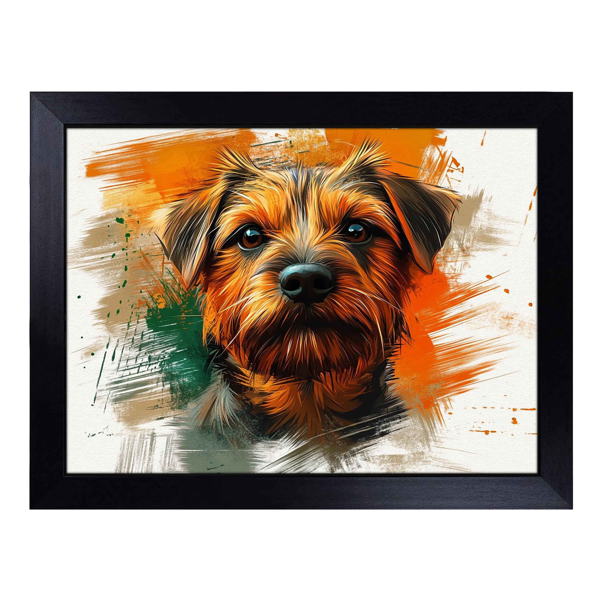 Border Terrier Vol.2 | Lap Tray with Padded Cushion, Portable Surface with Bean Bag Base, Perfect Surface for Working, Crafting, TV Eating and Laptop Use