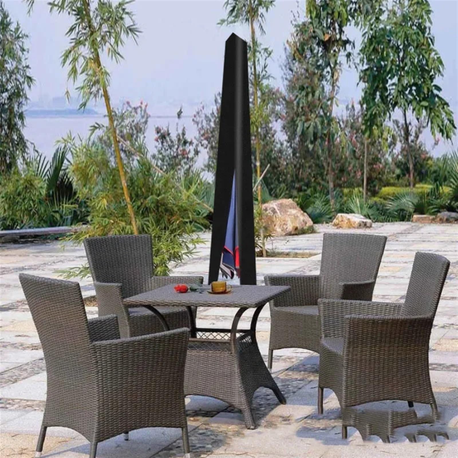 Schutzhülle für Sonnenschirm Sonnenschirm Schutz Abdeckung Fall Abdeckungen Outdoor Schutzhülle Regenschirm Wasserdichte Terrasse(240cm Cover)