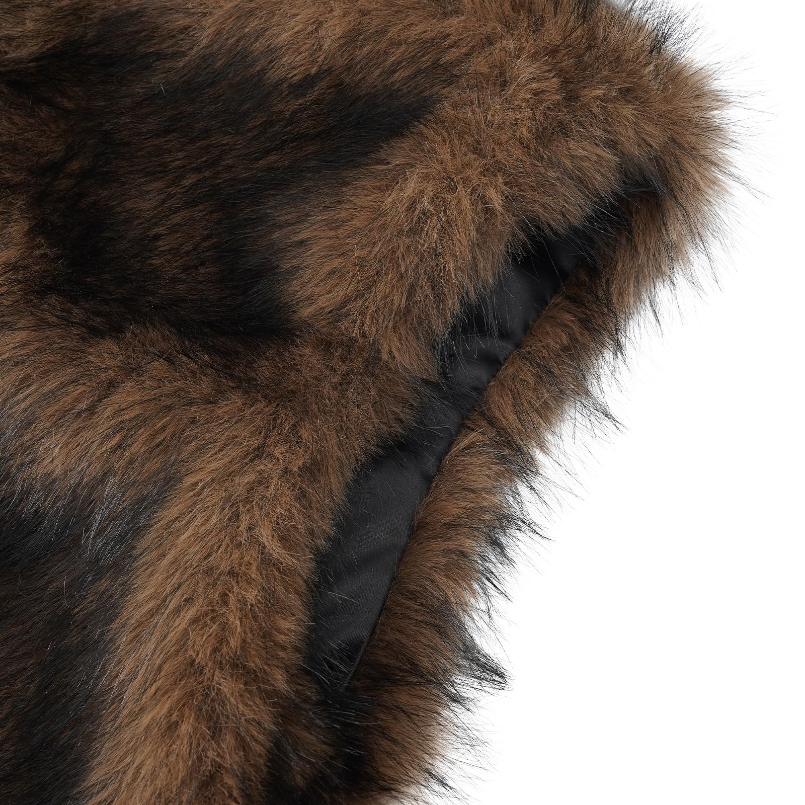 Amazhiyu Gilet di pelliccia da donna, in pelliccia sintetica, giacca in pelliccia sintetica, giacca invernale, autunno, senza maniche, in pelliccia sintetica, gilet elegante, gilet da donna con tasche