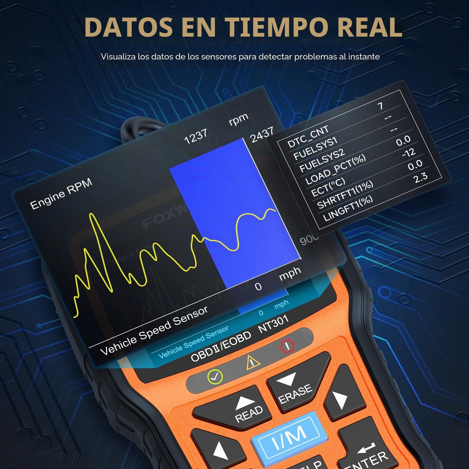 Foxwell Check Engine Light OBD2 escáner