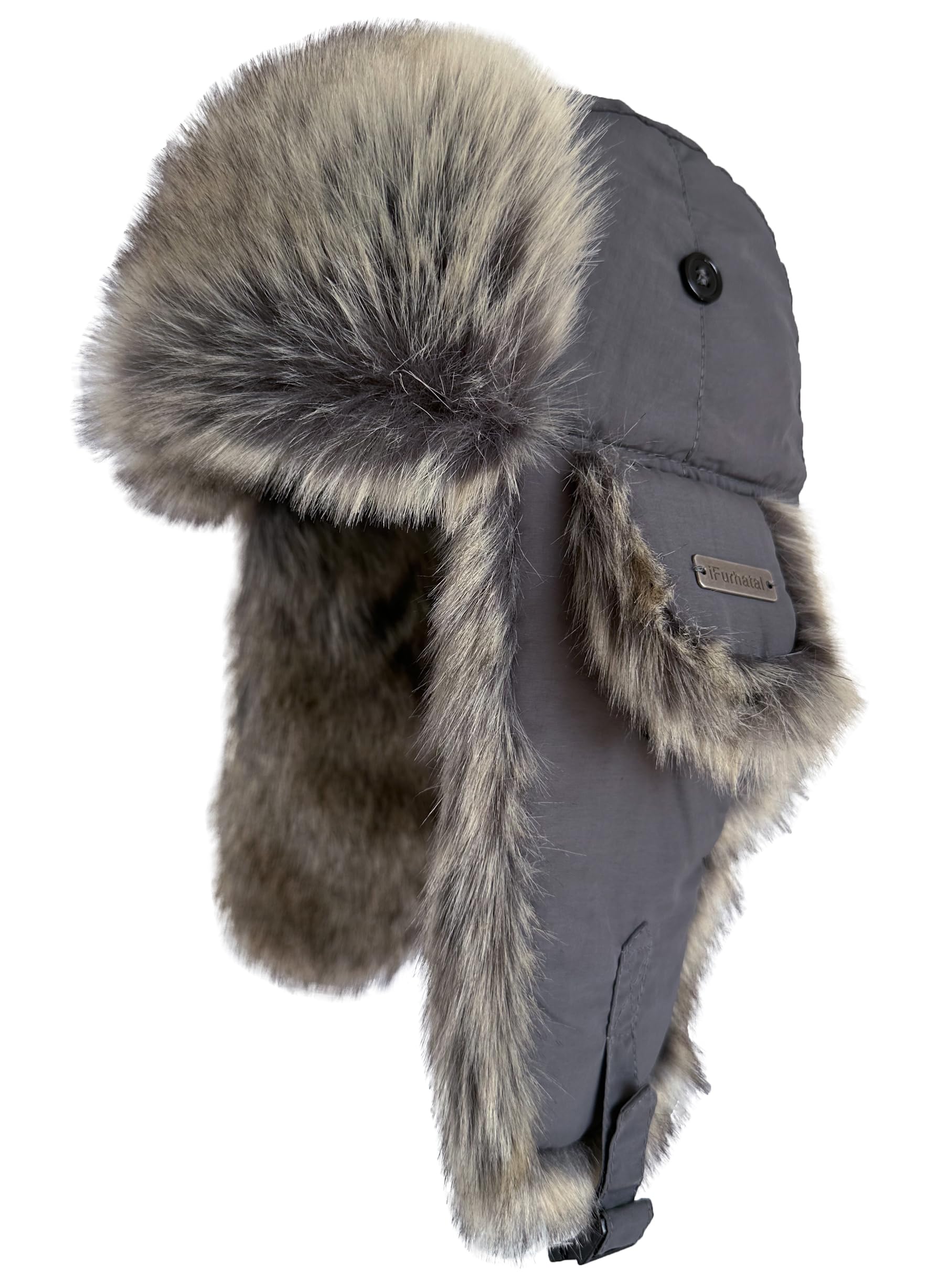 Ushanka Winter Trapper Hat with Ear Flaps for Men Women Warm Hunting Aviator Hats for Outdoor Cold Weather Faux Fur Hat