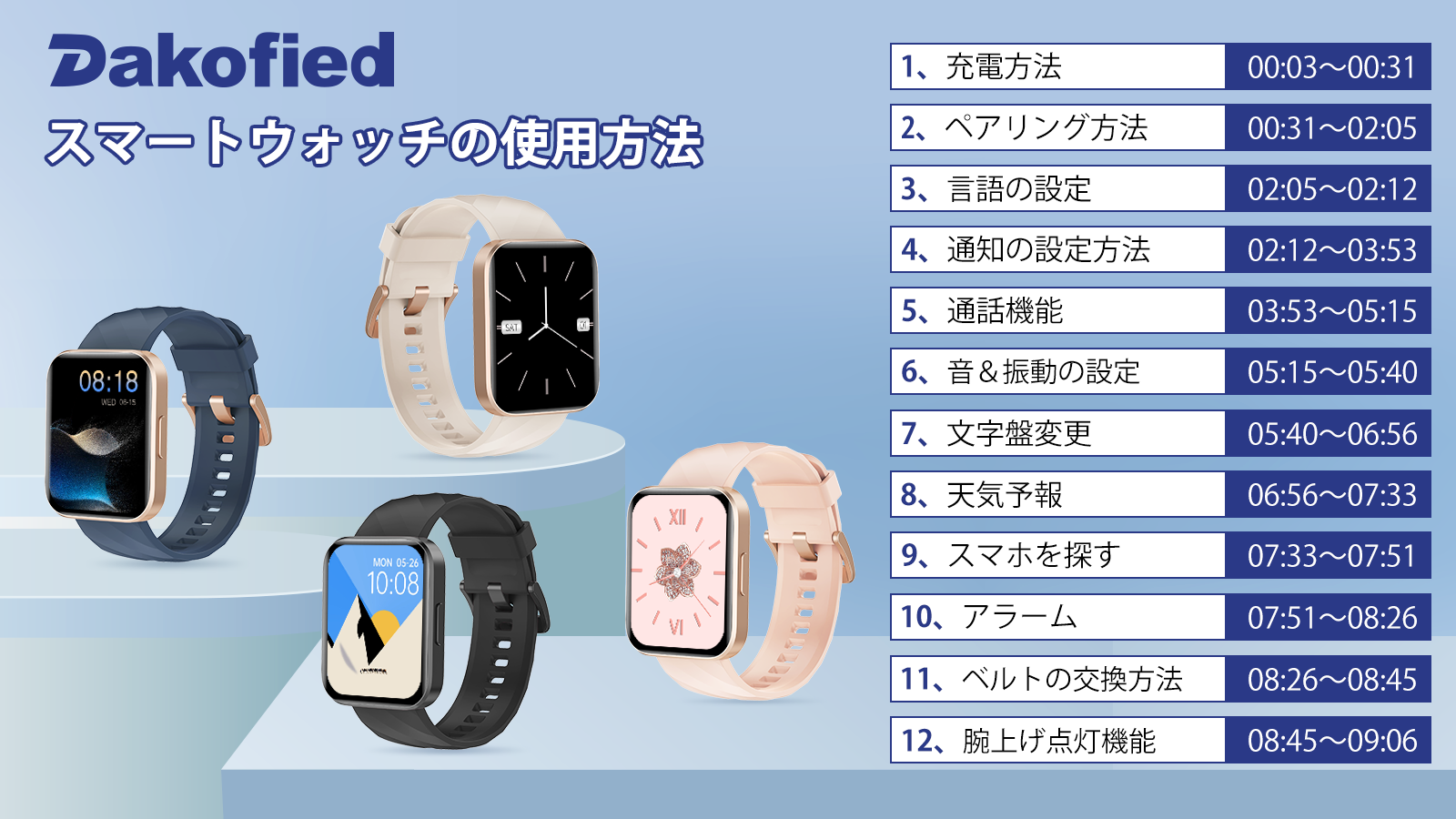 N*a様 【メ0314-48】スマートフォン・タブレット•スマートウォッチ・ガラ Amazon | Dakofied スマートウォッチ 通話機能付き 1.85インチ大画面