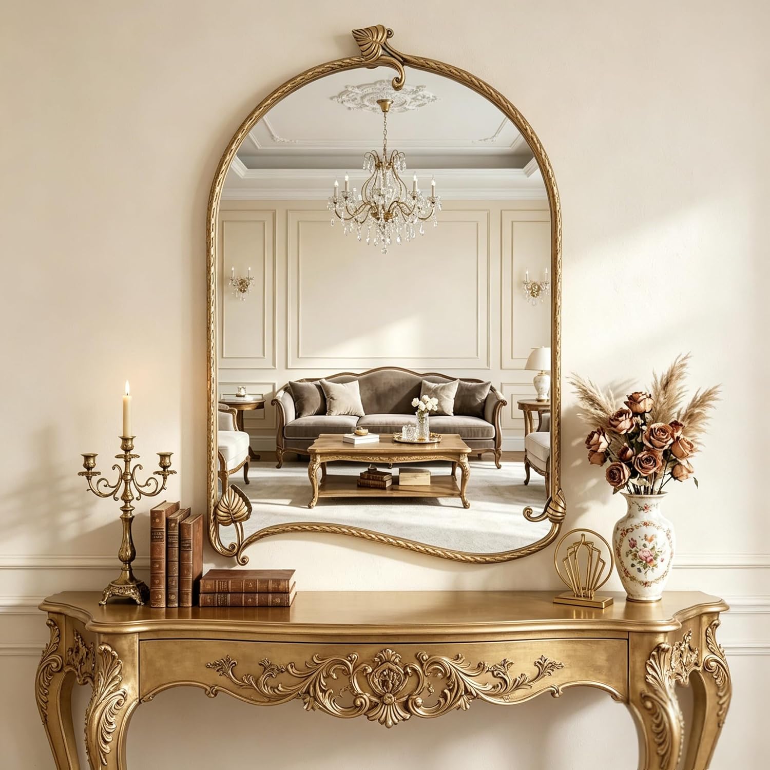 PERHOM Wall Mirror Decor Antique...