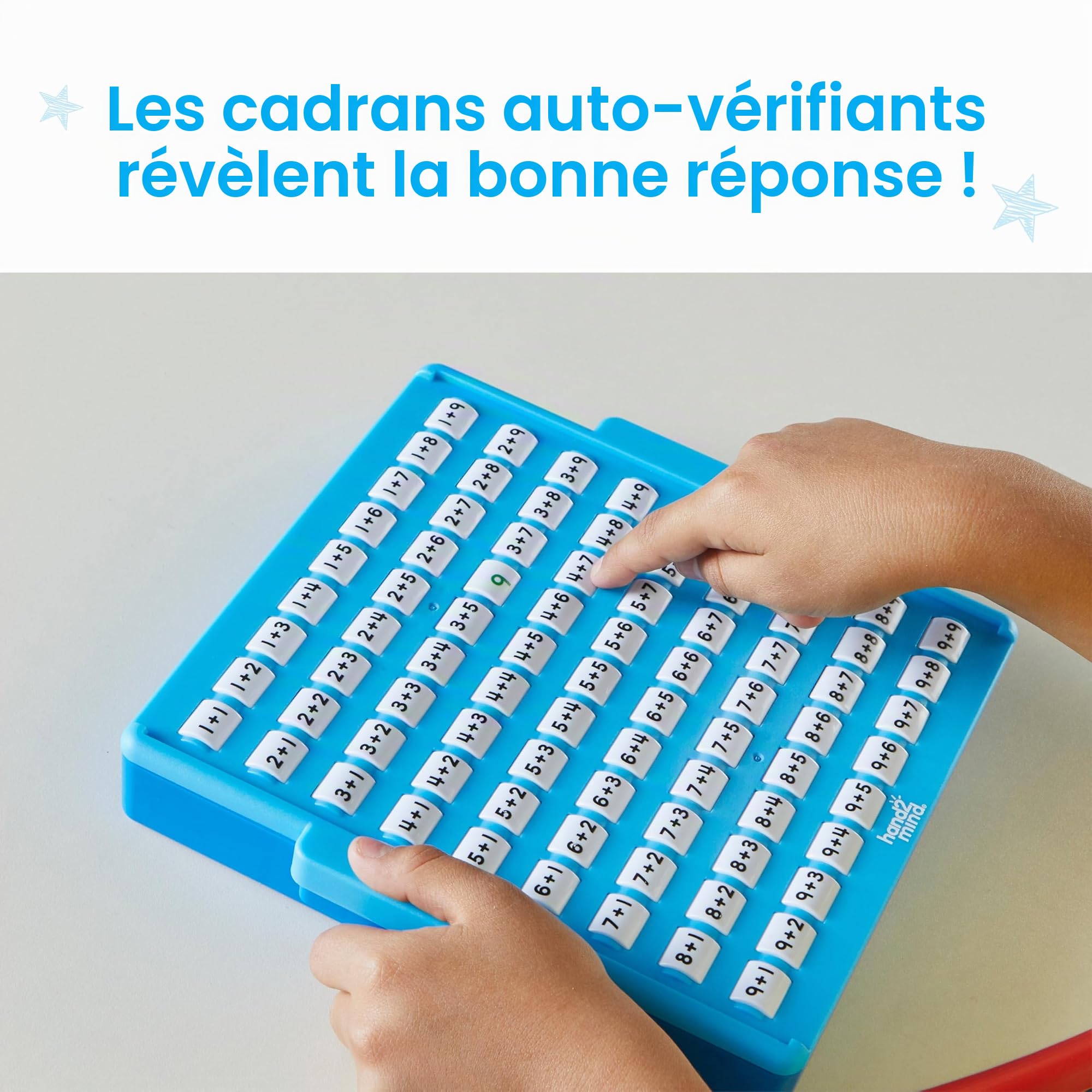 Learning Resources Tableau d'informations mathématiques interactif, Apprendre l'addition, Tableau d'activité à corriger soi-même pour l'apprentissage Autonome, dès 5 Ans