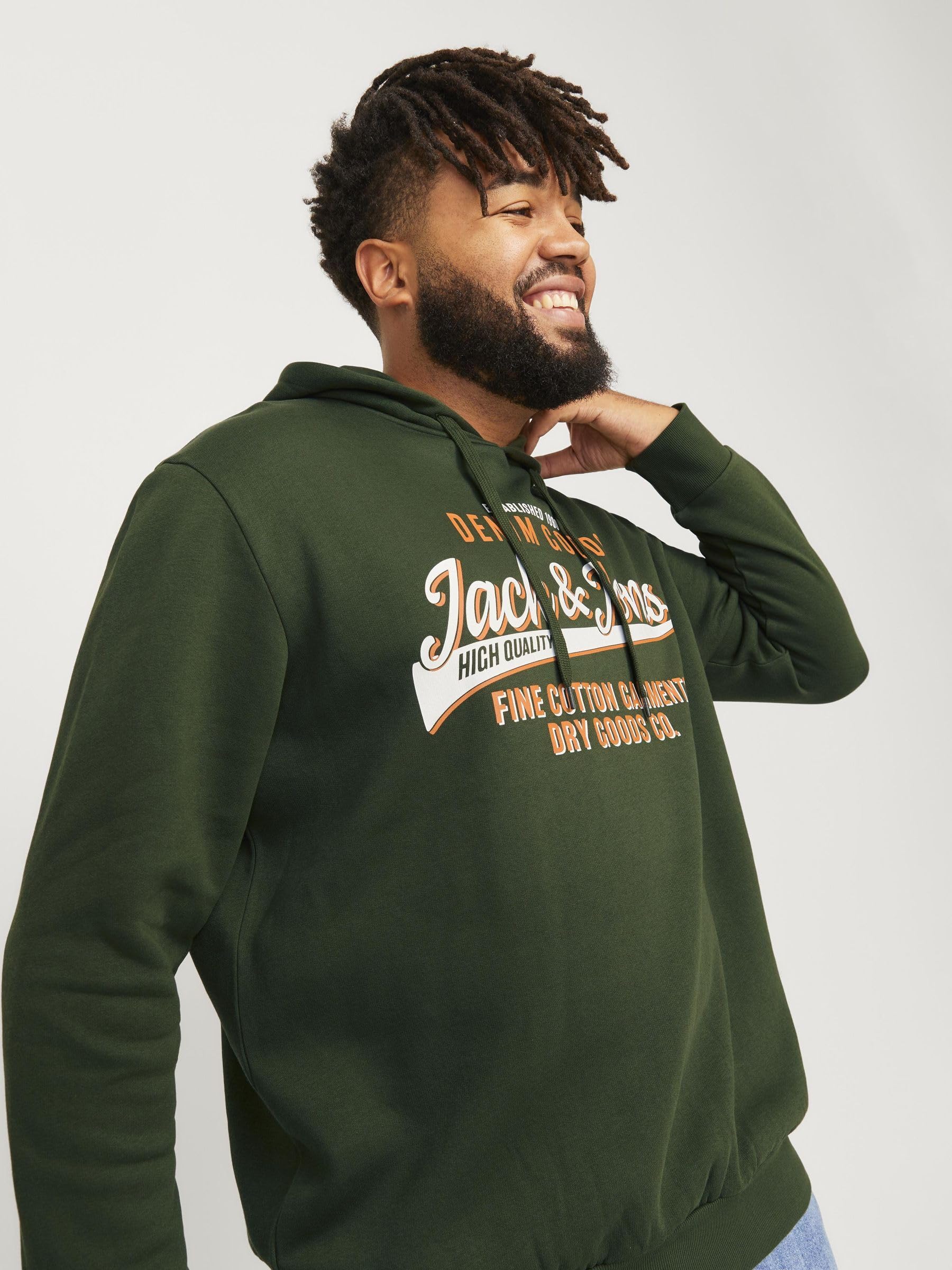 Jack & Jones Jjelogo Sweat Hood 2 col Aw25 Noos Jnr Jjelogo Sweat Hood 2 col Aw25 Noos Jnr Uomo (Pacco da 1)