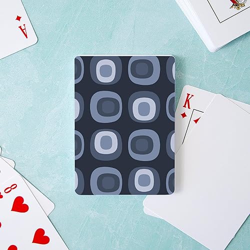 Miniatura 3 de CafePress MCM Abstract Pattern Slate Gray Standard Size Playing Cards