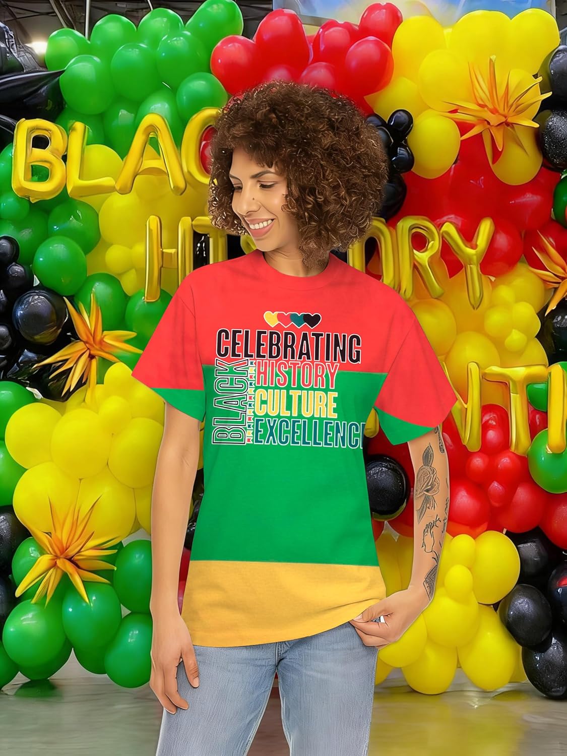 Black History Month Shirts Women: Afro American Pride T Shirt Celebrating Black Culture Excellence Tee Short Sleeve Top - Image 5
