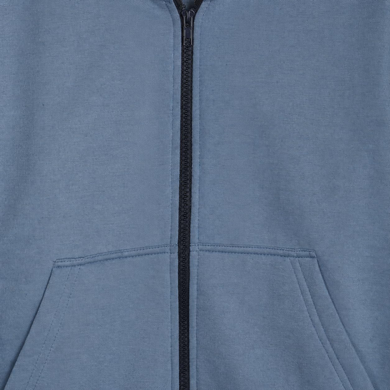 Alan Jones Clothing Boys Hooded Sweatshirt | Full Zip Closure | Full Sleeves | Kangaroo Pocket | Regular Fit | Winter Jacket for Boys | Age 5-16 Years (Persian Blue_7-8 Years) 3