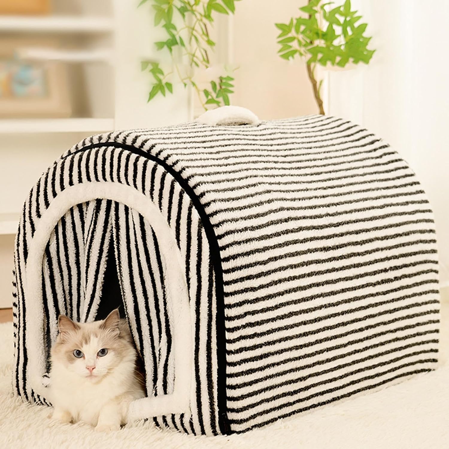 Ultimate Comfort: Review of the XL Black & White Bed Dog House Pet Tent