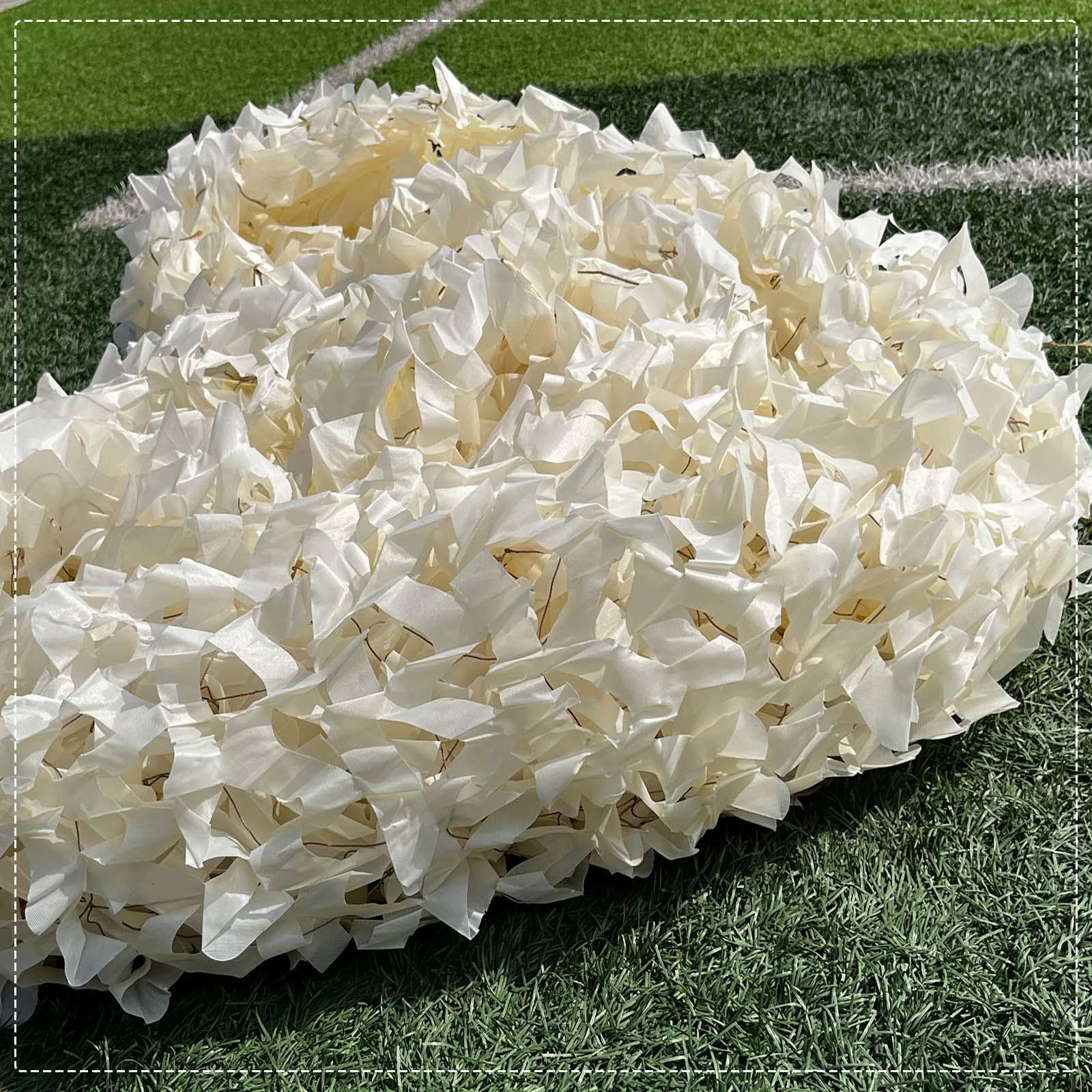 Oudini Beige Sunscreen Camouflage Nets, Camo Netting Bulk Roll, Military Shade Net Covers,Privacy Screens,For Military Camouflage/Outdoor Camping/Party/Beige/4 * 9M/13.1 * 29.5Ft