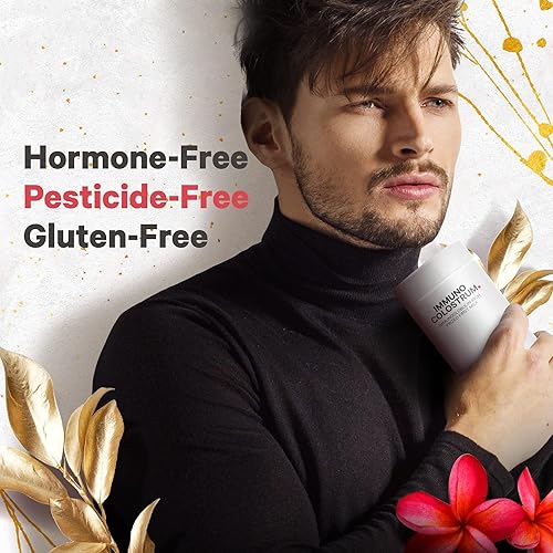 Miniatura 8 de Codeage Suplemento de calostro, calostro alimentado con pasto, primera leche, acabado con hierba, liofilizado, vitaminas, inmunoglobulinas, factores