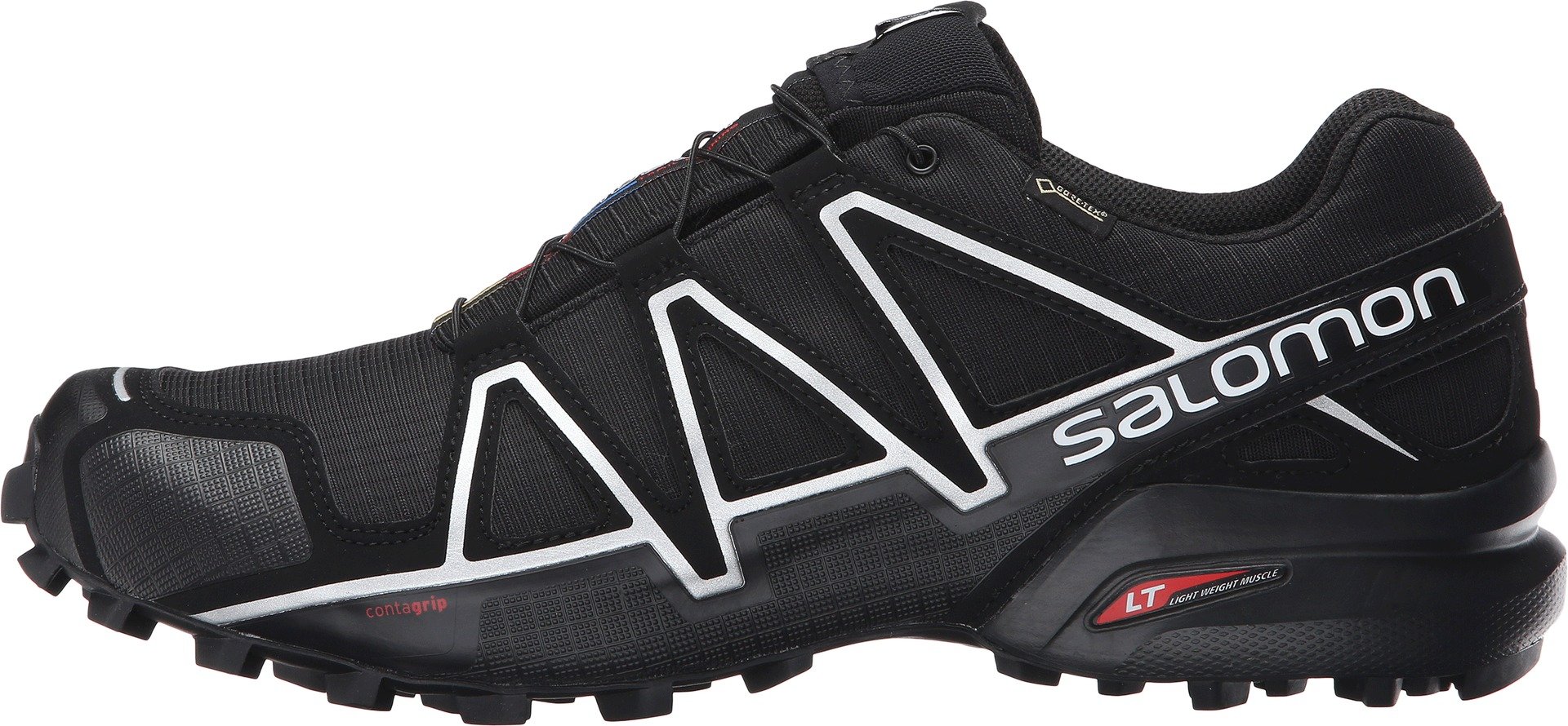SALOMON Speedcross 4 Gore-tex, Scarpe Donna, Black Metallic Bubble Blue, 41 1/3 EU