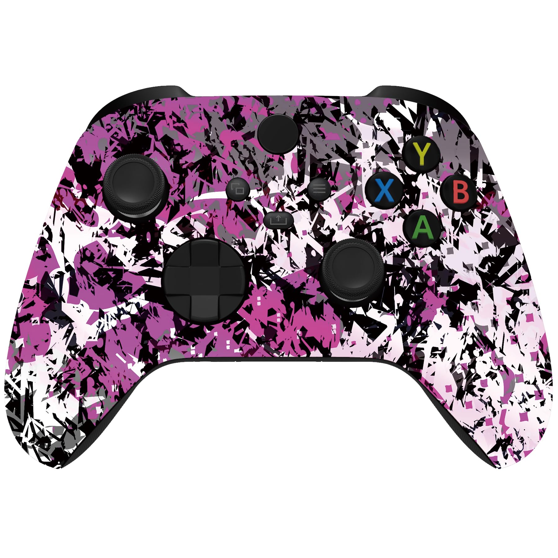 Custom Controllerzz Wireless Controller for Microsoft Xbox Series X/S &amp; Xbox One - Custom Soft Touch Feel - Custom Series X/S Controller (X/S Shadow Bloom)
