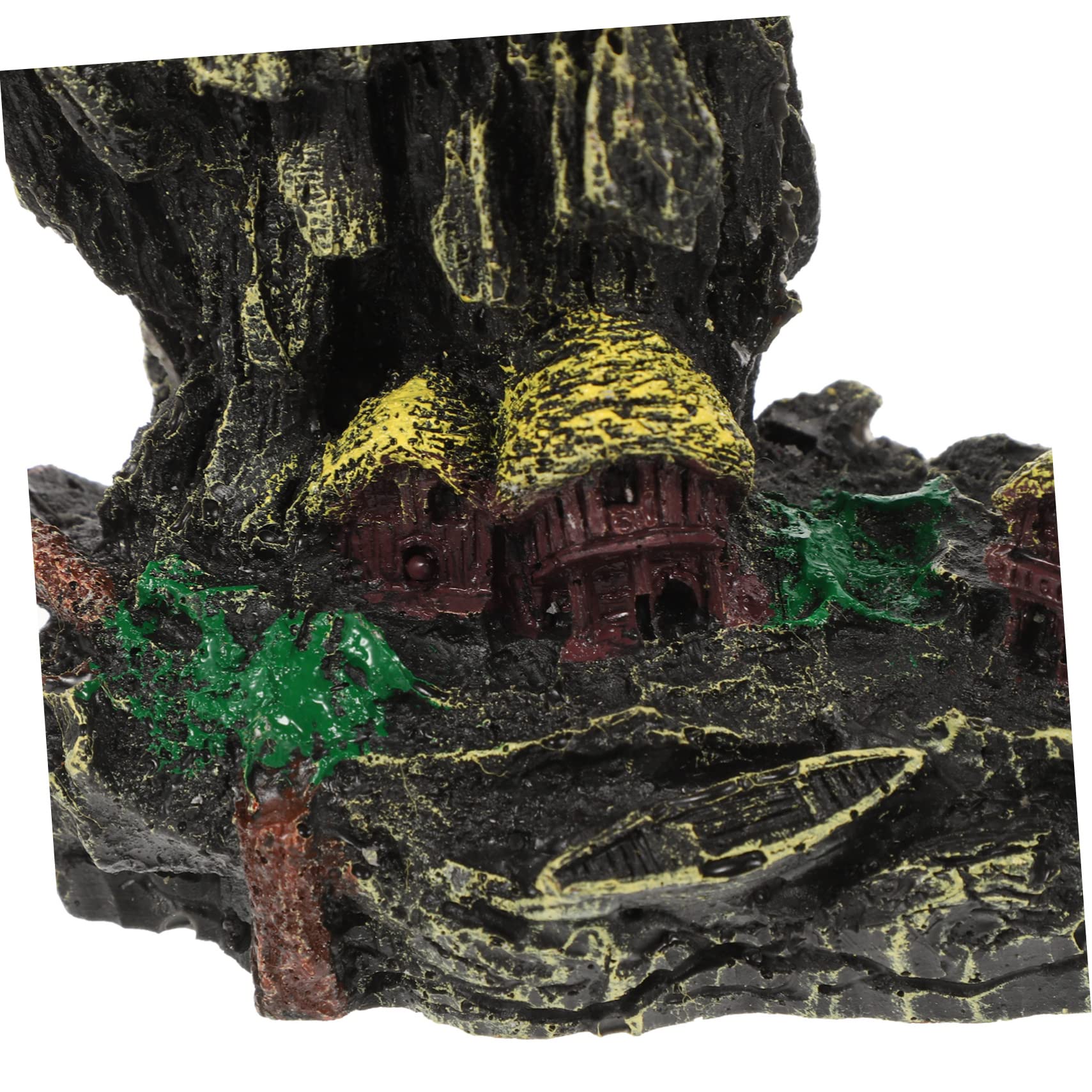 Árbol de Resina Decorativo para Terrario de Reptiles Rama Estable y Resistente Adecuado para Hábitat de Ranas y Tanque de Reptiles