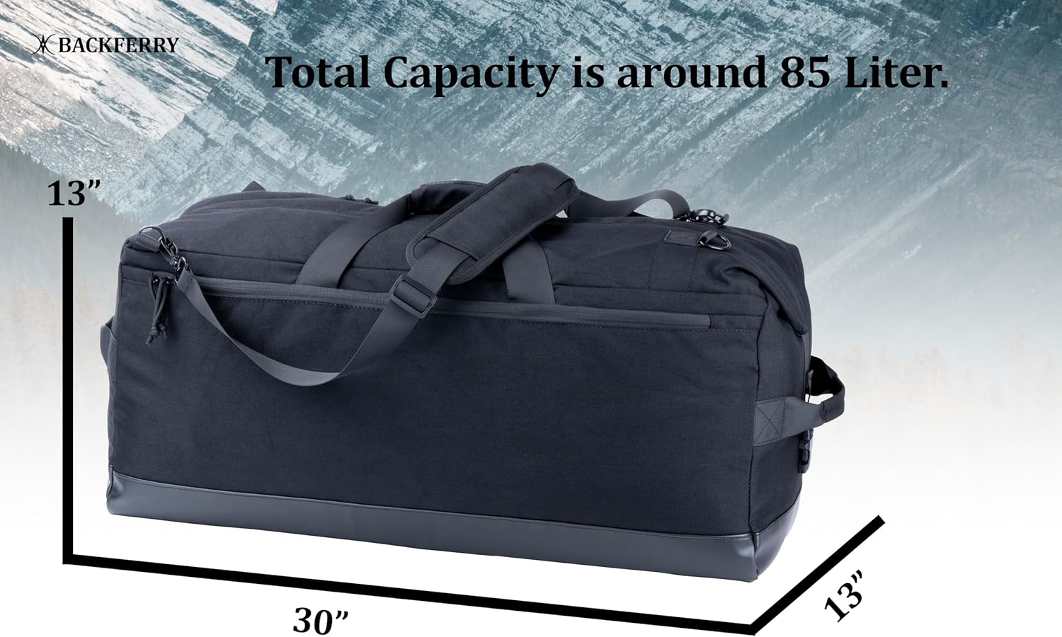 Large Military Tactical Duffle Bag Duffel Backpack for Special Work,Sports,Traveling,Camping 85L - Image 2
