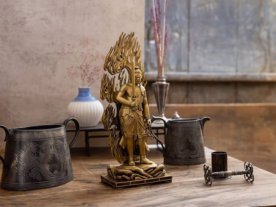 美品　松久宗琳　不動明王　共箱　ブロンズ　仏像 彫刻 置物 風水　アンティーク 楽天市場】松久宗琳 不動明王 （ブロンズ像） 送料無料 : 掛け軸