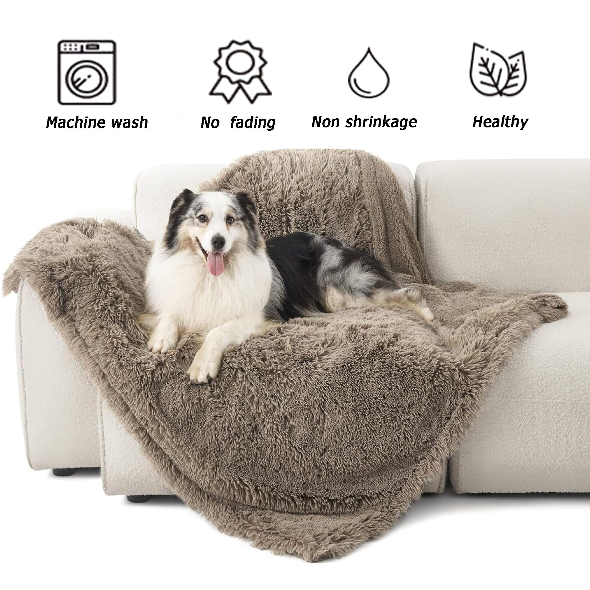 Manta para mascotas, mantas para perros pequeños, medianos y grandes, gatos, mantas de cama para cachorros, tapetes para dormir cálidos, tapetes lavables para muebles para sofá, asiento de