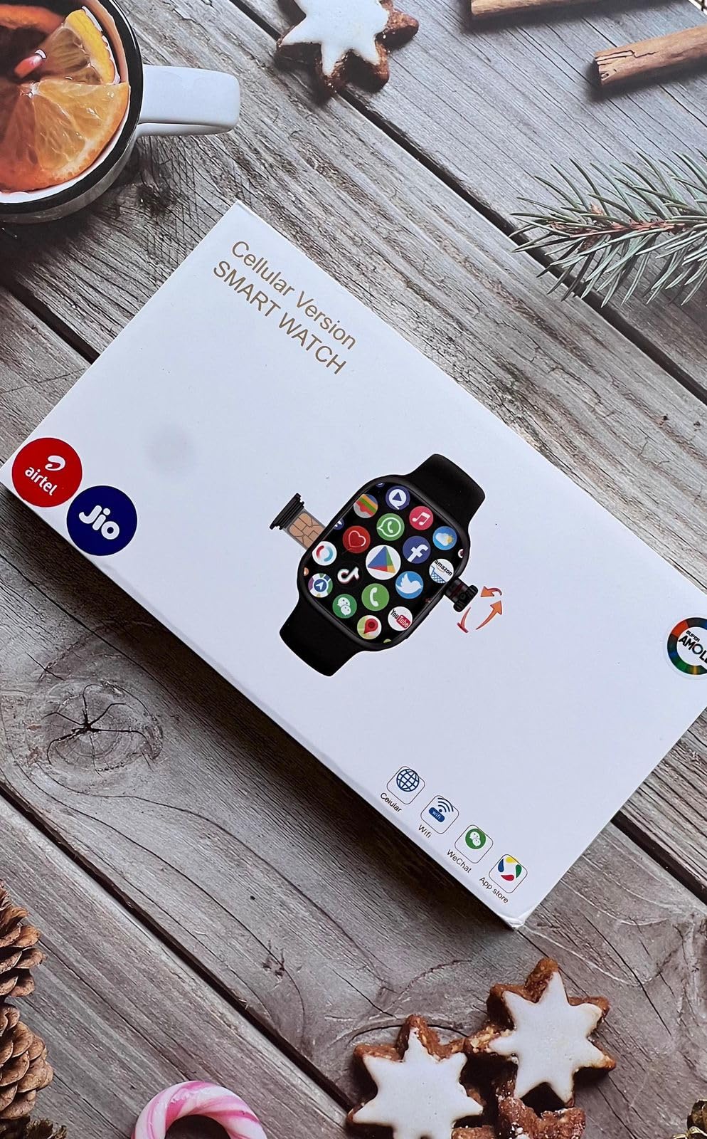 SE HUB Premium S9 Smart Watch with 4G Ultra Sim Card with Hiden 180°Camera, Amoled Hd Display, 2 Gb Ram 16 Gb Storage App Working WhatsApp, Instagram, App Store etc | Smart Watch for Men & Women (B0D1184XTQ) Amazon Price History, Amazon Price Tracker