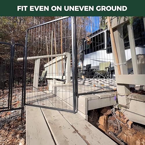 Miniatura 5 de FXW Corralito instantáneo sin correa para perros, valla portátil para mascotas para exteriores, viajes en autocaravana y campamento, 32 pulgadas, 24