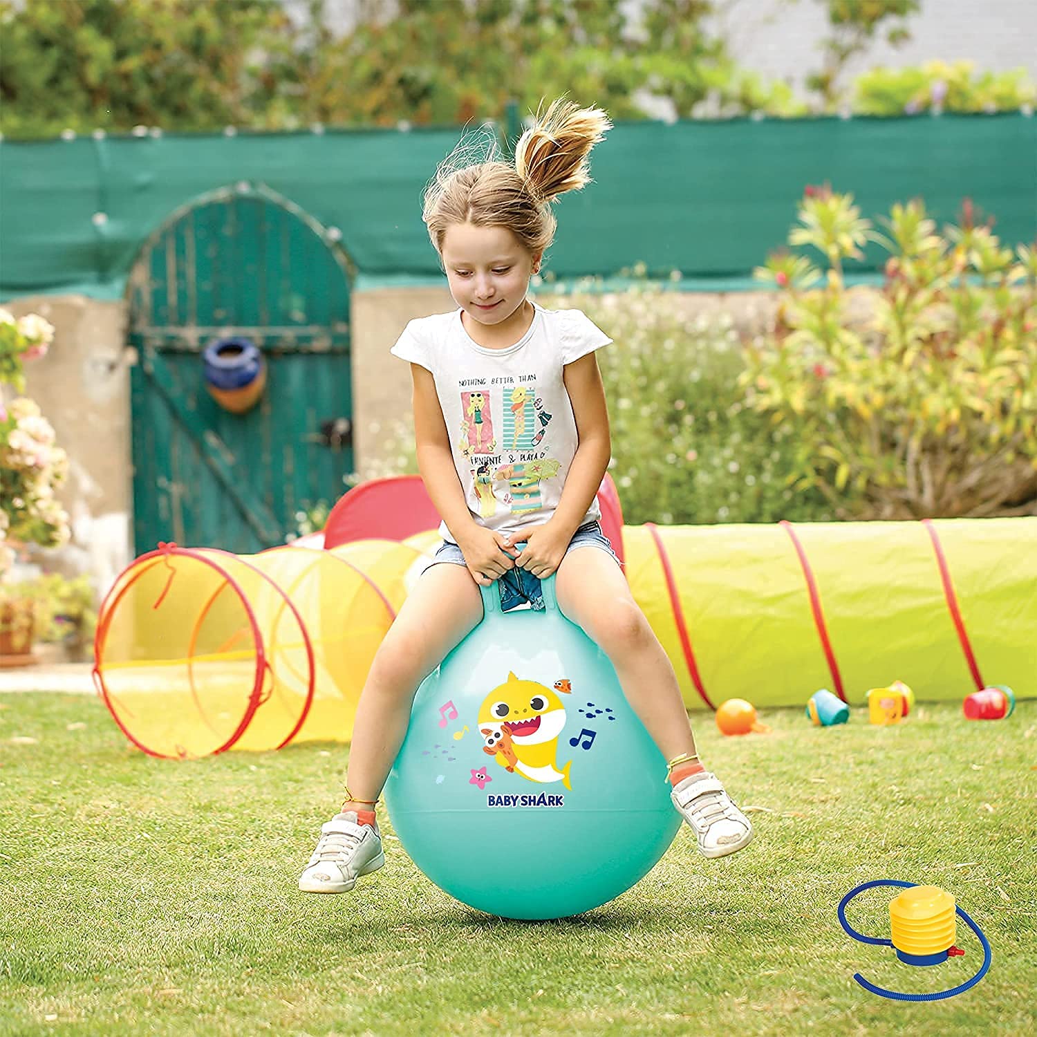 keshal Home Hop-Pity Hop Ball, Hopping Ball Jumping Ball Bouncy Ball with Handles, Sit & Bounce, Kangaroo Bouncer, Jumping Ball Pump Included for Kids Ages 3-6 Year-45 cm (B09PHQTSXT) Amazon Price History, Amazon Price Tracker
