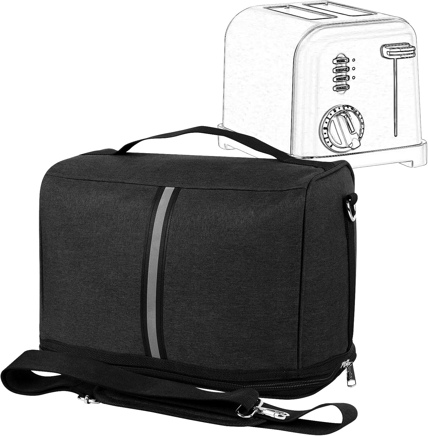 Kingshion Toaster Portable Storage Bag Compatible with Most