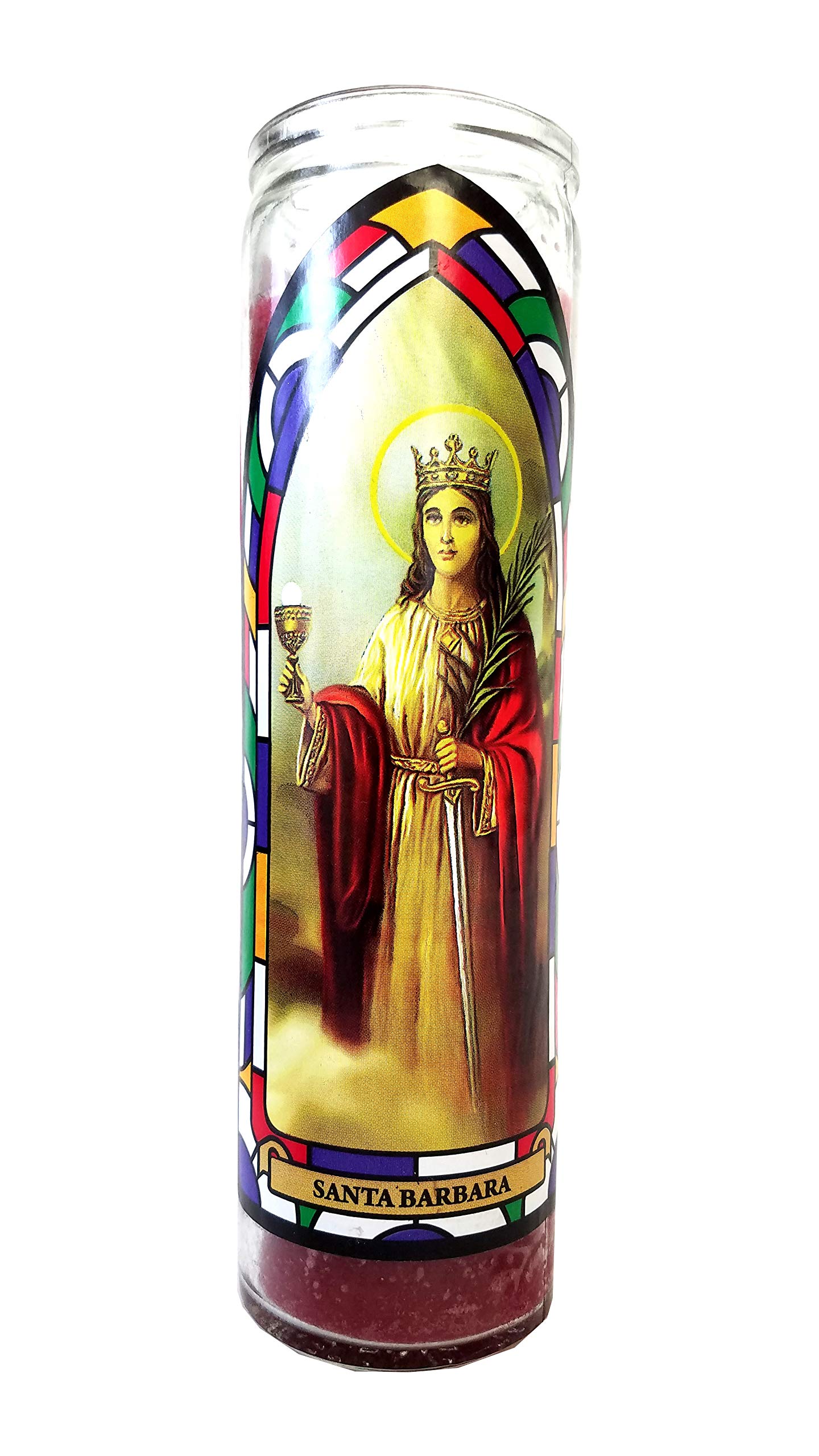Staci19Santa Barbara Devotional Red Candle