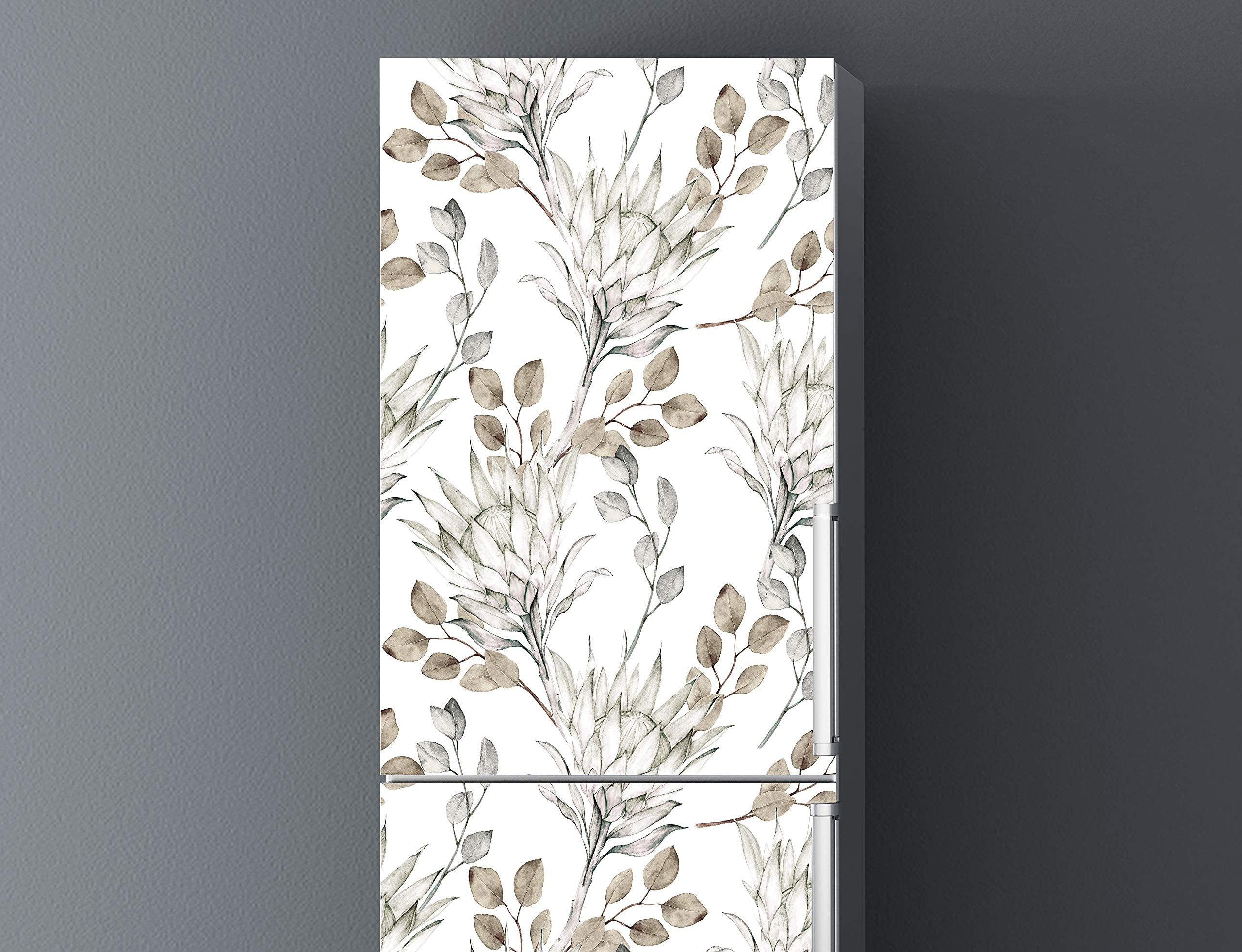 Adesivo Vinile Per Frigo – Wood 185x60 – Design Esclusivo – Sticker Decorativo Per Elettrodomestici