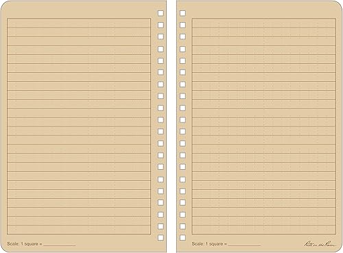 Miniatura 9 de Rite in the Rain Cuaderno de espiral al lado para todos los climas, 8 x 7 pulgadas, Marrón