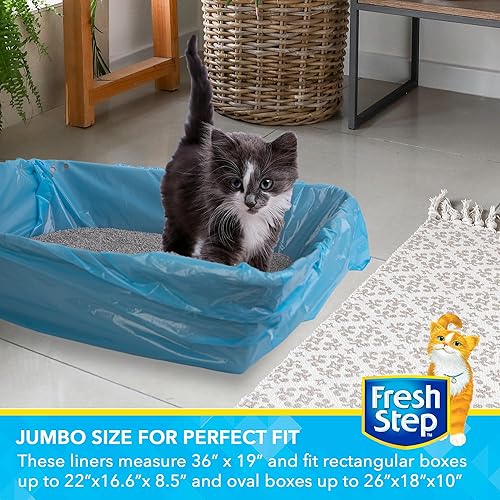 Vista 65 de Fresh Step Revestimientos grandes con cordón para caja de arena Forros resistentes para caja de arena para gatos perfumados y sin perfume