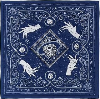 WHTEMOSS 100% Cotton Bandana - Extra Soft Breathable Scarf Handkerchief for Men Women, Versatile Headband Neckwear