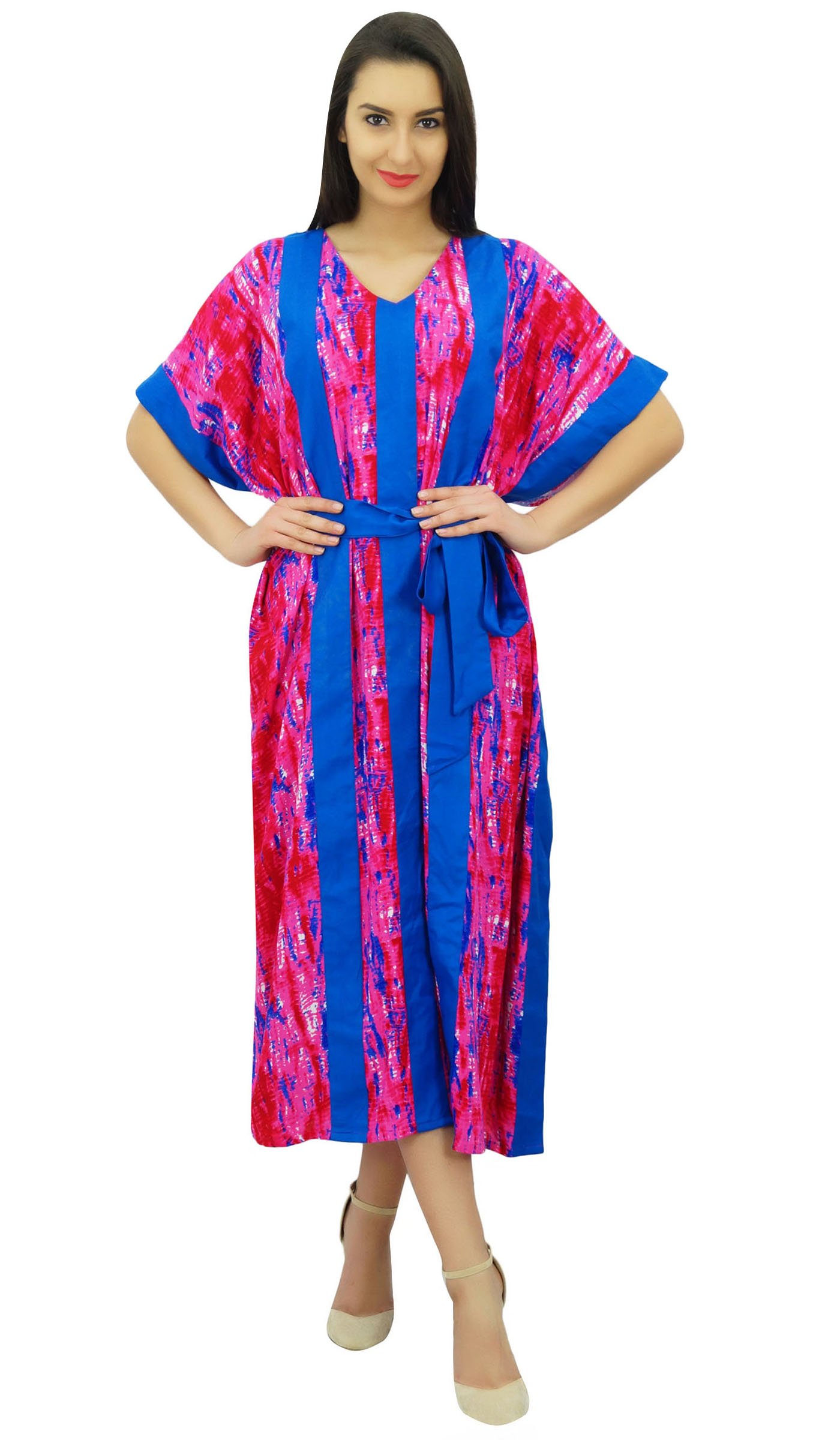 Bimba las Mujeres Maxi Largo Encubrimiento de Playa diseñador caftán Kimono caftán con la Correa