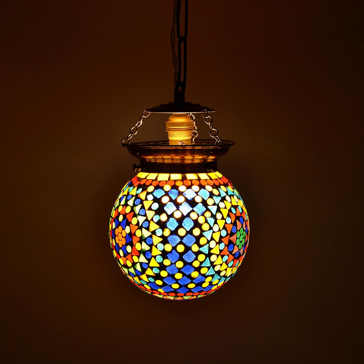 Buy DECENT GLASS Mosaic Pendant Lamp for Home Decor Online at Low Prices in India Amazon.in