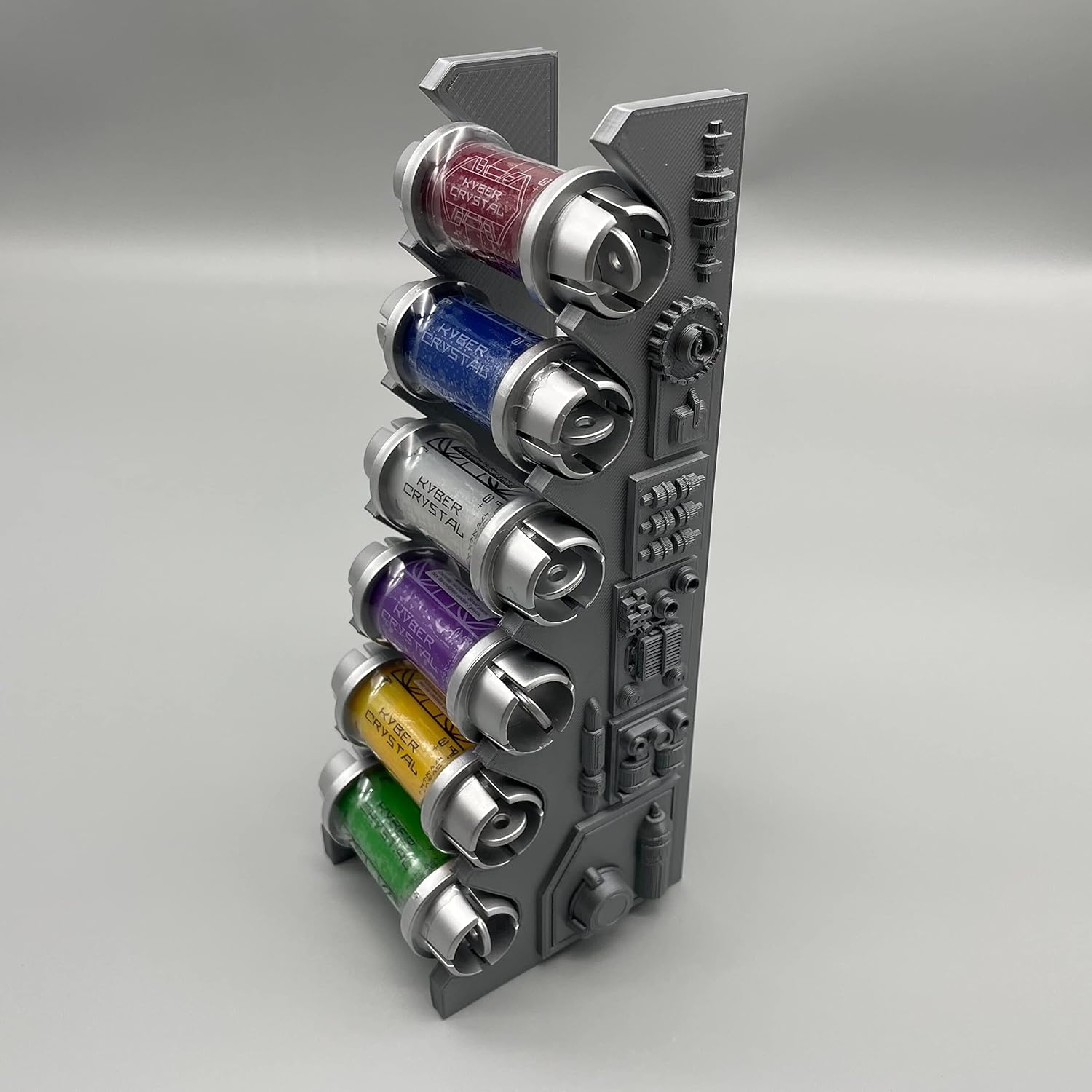 Display Stand For Kyber Crystal's From Savi's Workshop - Perfect Stand To Showcase your Galaxy Edge Star Wars LightSaber Crystals (Silver)