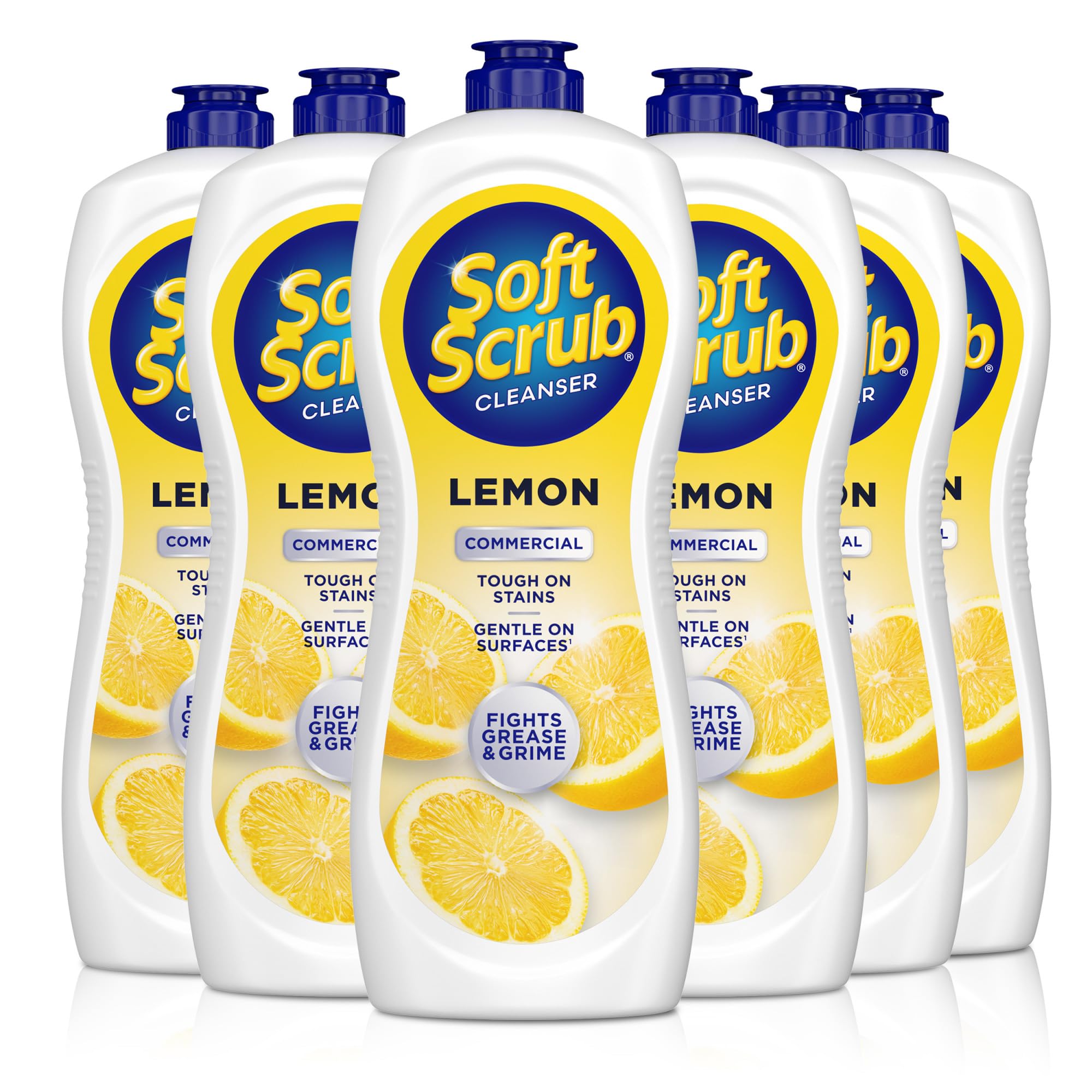 Soft Scrub Cleanser, Lemon Fragrance, 36 Oz