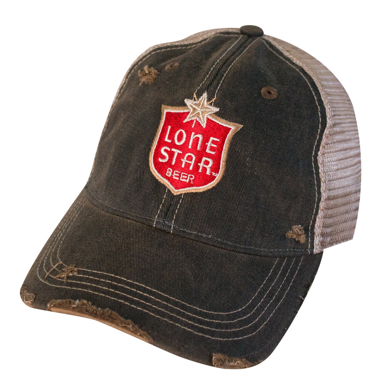 Lone Star Men's Brown Beer Vintage Mesh Hat