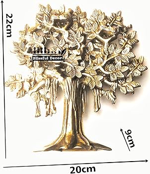 置物 COMPANY Tree of Seasons MVs Madh Ventures Brass Kalpavriksha Tree Showpiece Table Decor