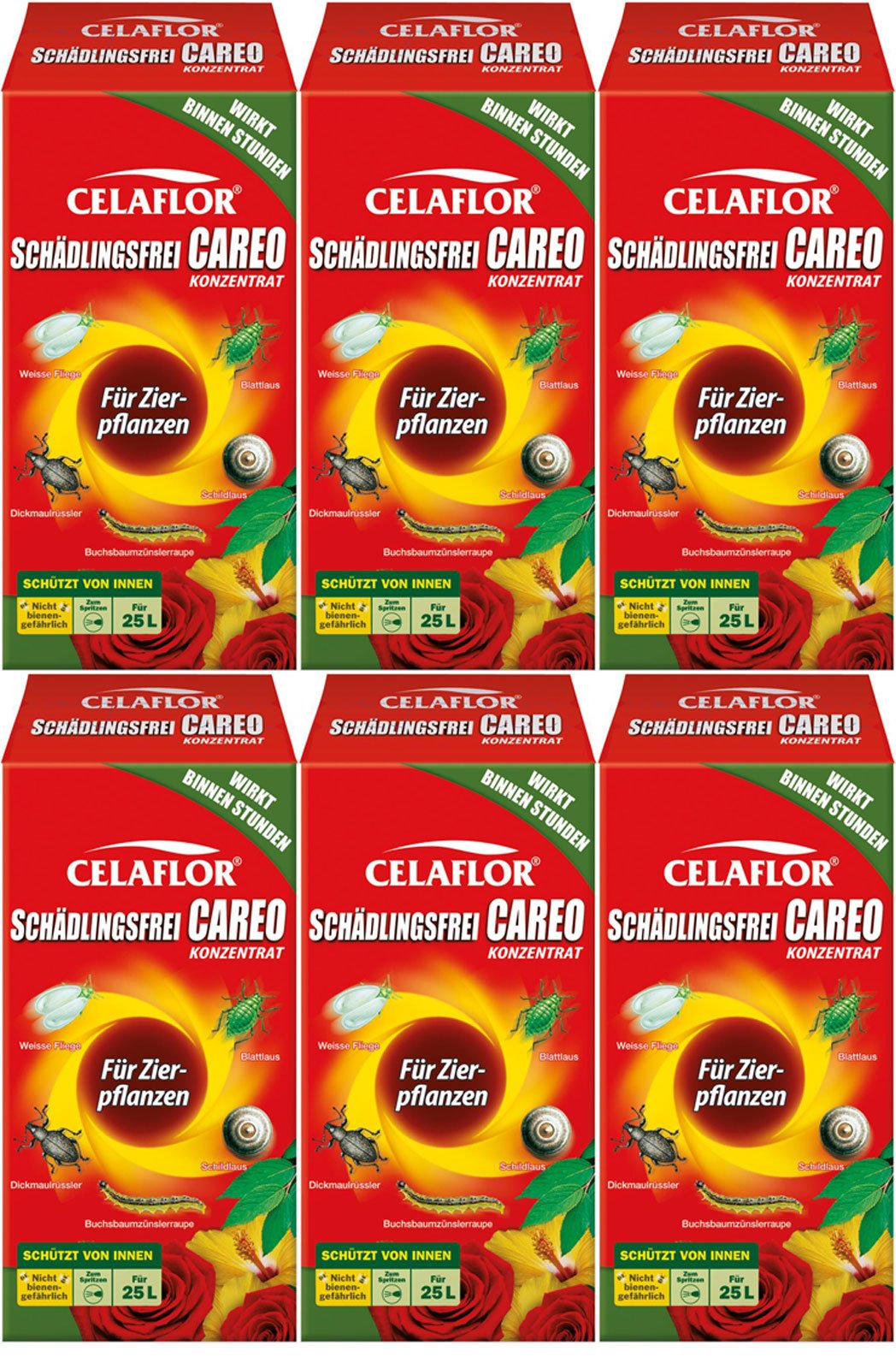 6 x 250 ml Celaflor Schädlingsfrei Careo Konzentrat