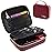 ProCase Hard Travel Case for Hair Clippers, Hair Cutting Barber Supplies Holder, Trimmer Organizer Storage Bag for Hatteker/Oneisal/Wahl 6Star/Andis Men Razor Guard Grooming Kits -Wine