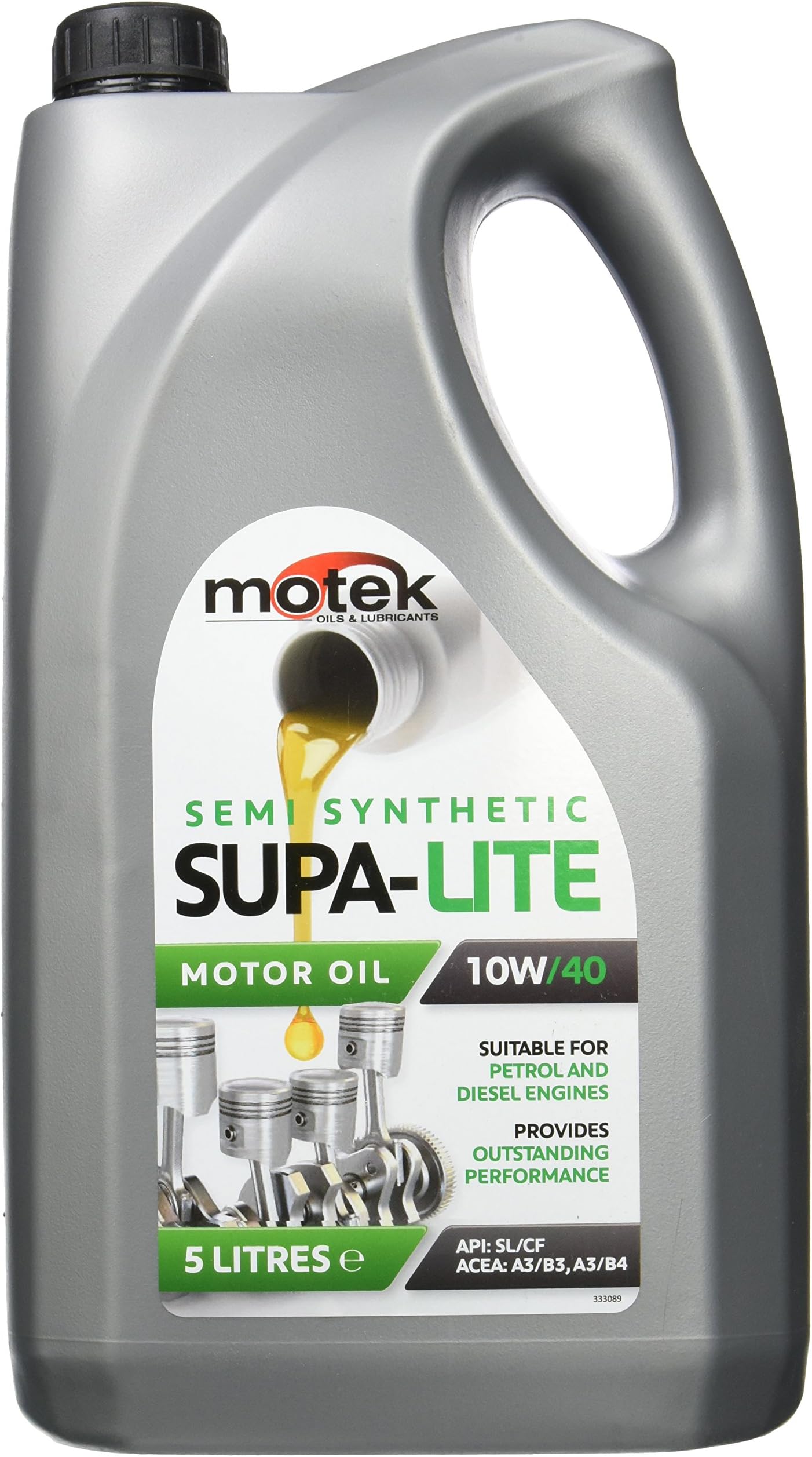 Motek10W-40 Supa-Lite Semi Synthetic Engine Oil, 5 Litre